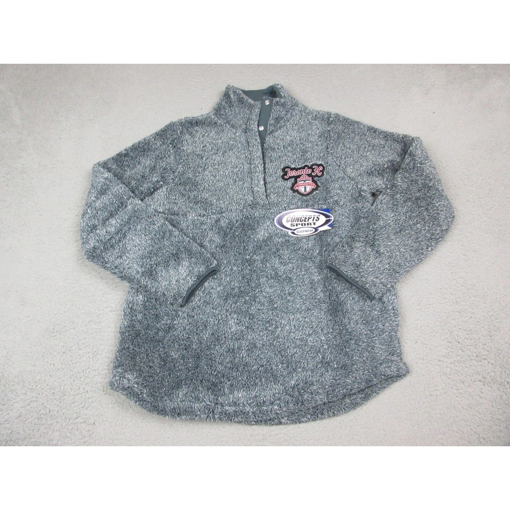Toronto FC Sweater Womens Adult Medium Gray MLS Fleece Logo Soccer‎ Futbol NEW